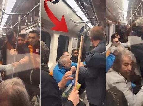 Metroda Şampiyonluk Kutlaması Karıştı: Oklavayla Müdahale
