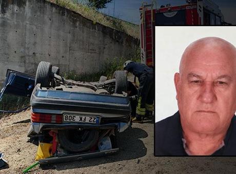 Tekirdağ'da Feci Kaza: Menfeze Uçan Araçta Sürücü Hayatını Kaybetti