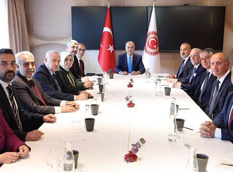 TBMM Başkanı Numan Kurtulmuş, Stockholm'de Süryani Temsilcileriyle Bir Araya Geldi