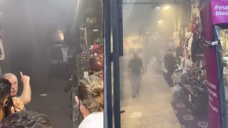 Kapalıçarşı'da Yangın Paniği: Trafoda Alevler Yükseldi