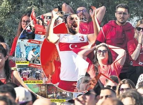 A Milli Takım'ın Avustralya ile Maçı Ulusal Coşkuyla Kutlandı