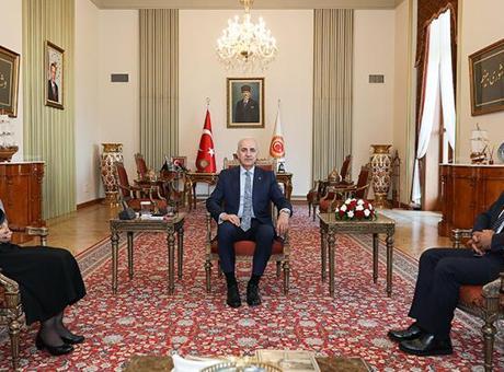 TBMM Başkanı Kurtulmuş, DEM Parti Heyetini Ağırladı