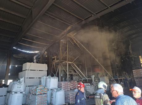 Ankara'da Alçı Fabrikasında Yangın: Korku Dolu Anlar Yaşandı