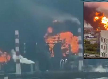 Moskova'nın Kapotnya Bölgesinde Petrol Rafinerisi Hava Saldırısına Maruz Kaldı