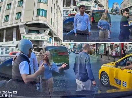 İstanbul'da Yolu Paylaşamayan İki Taraf Arasında Korkutan Kavga