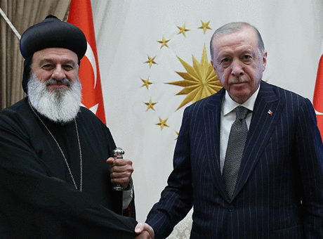 Cumhurbaşkanı Erdoğan, Süryani Ortodoks Kilisesi Patriğini Ağırladı