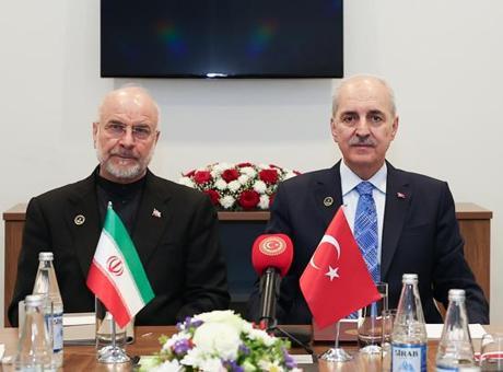 TBMM Başkanı Kurtulmuş, İran İslami Danışma Meclisi Başkanı Ghalibaf ile Önemli Görüşme Gerçekleştirdi