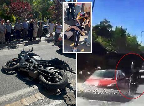 Tekirdağ'da Motosiklet Kazası: Direksiyon Hakimiyetini Kaybeden Sürücü İki Araca Çarptı