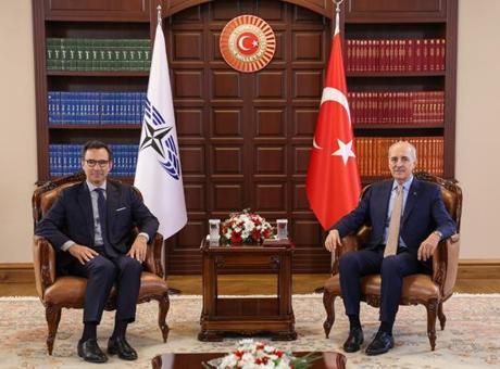 TBMM Başkanı Kurtulmuş, NATO PA Başkanı Perestrello ile Görüşerek Zirveye Hazırlıklarını Değerlendirdi