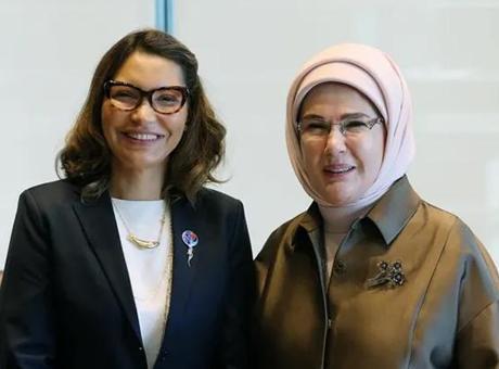 Emine Erdoğan, Brezilya Devlet Başkanı'nın eşi Silva ile görüştü