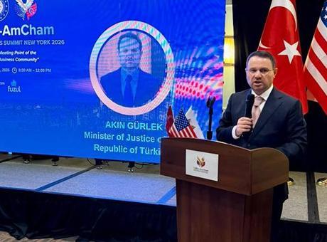 Bakan Gürlek ABD'de iş dünyasıyla buluştu: 'Ticari uyuşmazlıkların makul sürede çözüme kavuşturulması önceliklerimiz arasında'