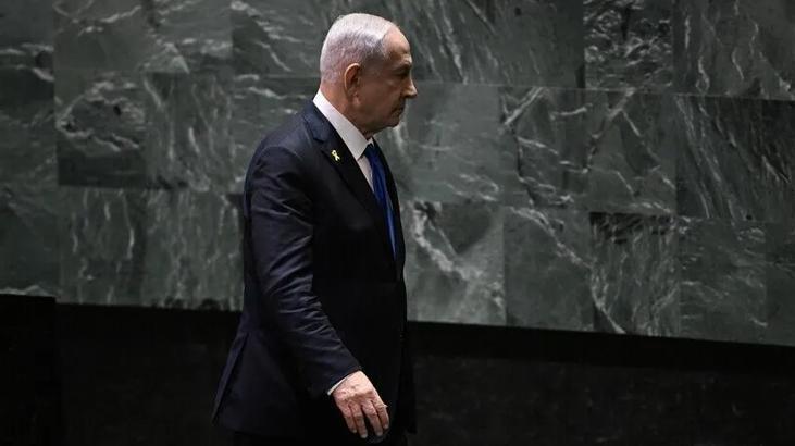 BM'de utanç günü! Tutuklanma emri olan Netanyahu salona hitap ediyor