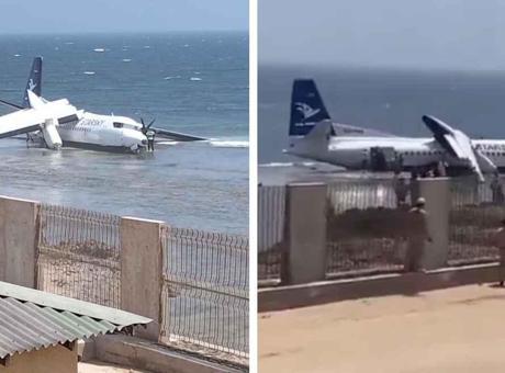 Acil İniş Yapan Uçak Hint Okyanusu'na Düştü: 50 Kişi Güvenli Şekilde Tahliye Edildi