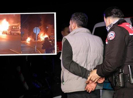 Arkadaşlık Tenha Bir Anlaşmazlık: İki Aracı Ateşe Veren Şüpheli Yakalandı