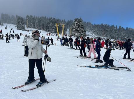 Uludağ'da Sevgililer Günü Ziyaretçi Akını