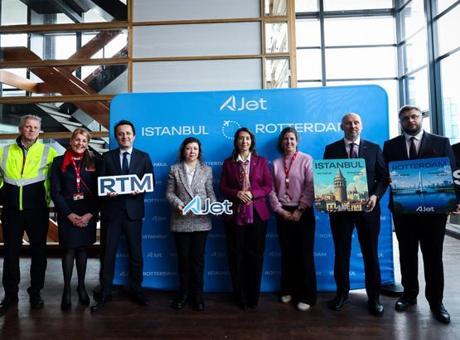 AJet, İstanbul'dan Rotterdam Uçuşlarına Başladı