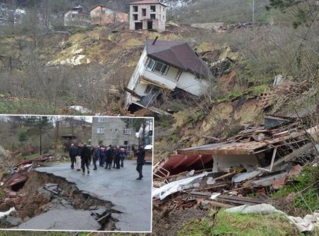 Ordu'daki Heyelan Felaketi: İki Ev Yıkıldı, Yol Çöktü, Bölgeye Giriş-Çıkış Kapatıldı