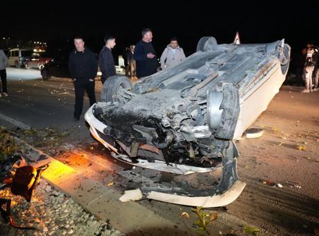 Denizli Çevre Yolunda Yarış Korkunç Bir Kazaya Neden Oldu