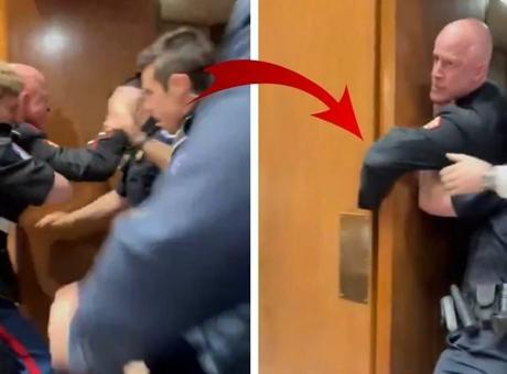 Emekli Deniz Piyadesinin Protestosuna Sert Müdahale: Kolunu Kırdılar