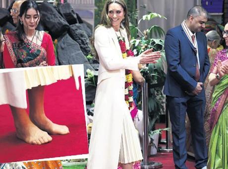 Prenses Kate, Yalınayak Dansıyla Hindu Tapınağında Göz Doldurdu