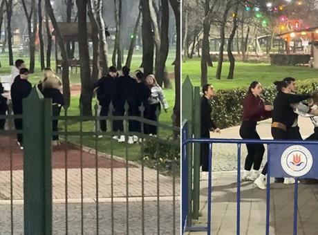 Kağıthane'de Lise Öğrencileri Arasında Tekmeli Yumruklu Kavga