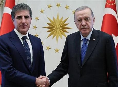 Cumhurbaşkanı Erdoğan, IKBY Başkanı Neçirvan Barzani ile Kritik Görüşme Gerçekleştirdi