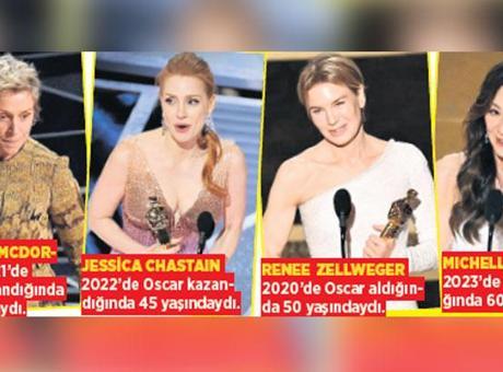 Oscar Ödülleri'nde Yaş Devrimi: Genç Aktrisler Yerini Tecrübeli İsimlere Bırakıyor