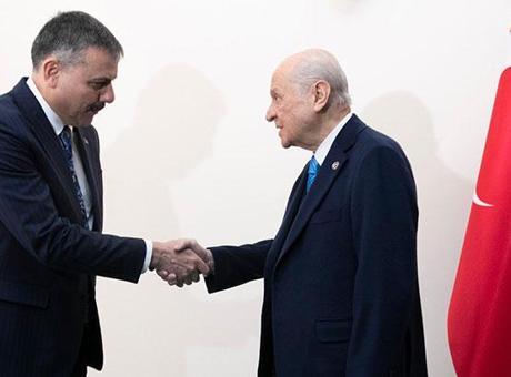 İçişleri Bakanı Çiftçi'den MHP Lideri Bahçeli'ye Ziyaret
