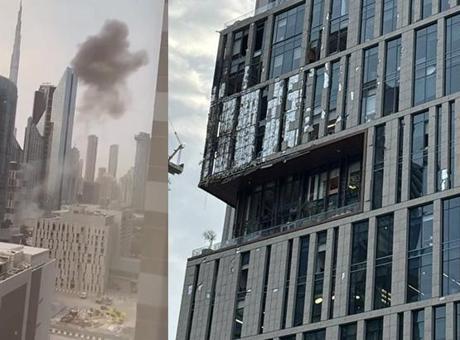 Dubai Finans Merkezi'nde Patlama: Dumanlar Yükseliyor