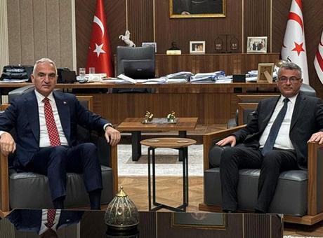 KKTC Cumhurbaşkanı Erhürman, Kültür ve Turizm Bakanı Ersoy ile Önemli Görüşmede Bir Araya Geldi