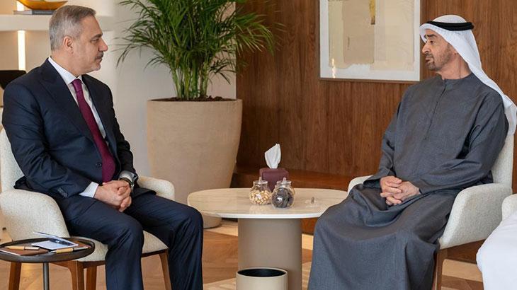 Dışişleri Bakanı Hakan Fidan, BAE Devlet Başkanı Al Nahyan ile Görüştü