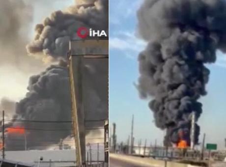 Teksas'taki Petrol Rafinerisinde Şiddetli Patlama: Yangın Çıktı