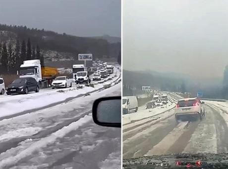 Yatağan-Milas Yolunda Dolu Alarmı: Sürücüler Zor Anlar Geçirdi