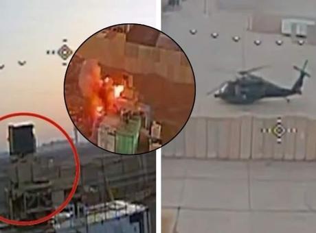 Irak'ta Amerikan Üssüne Saldırı: İslami Direniş'in Hava Taarruzu Görüntülendi