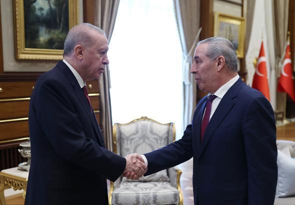 Cumhurbaşkanı Erdoğan, Filistin Devlet Başkan Yardımcısı Hüseyin eş-Şeyh ile Bir Araya Geldi