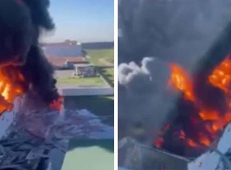 Erbil'de Yağ Deposuna İHA Saldırısı: Alevler Yükseliyor