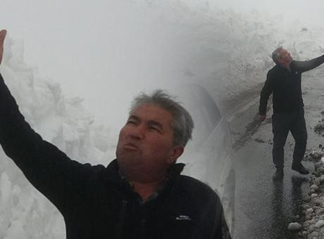 Mersin'de Beklenmedik Kar Yağışı: Muhtar Bereket Dedi