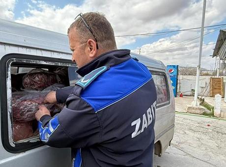 Gaziantep'te Sağlıksız Taşınan Sakatat İmha Edildi