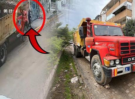 Kocaeli'de Trafik Kabusu: Kamyon Kaldırımda Yürüyen Yaya Üzerine Düştü