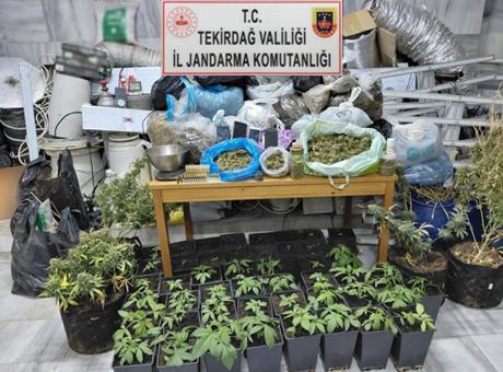 Tekirdağ'da Uyuşturucu Üretim Üssü Ortaya Çıktı: Kaçak Elektrik Kullanımı Şaşırttı