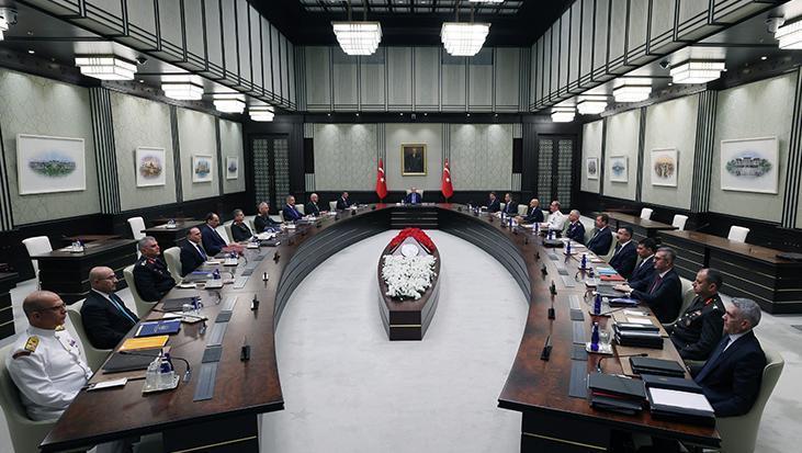 Cumhurbaşkanı Erdoğan'ın Başkanlığında Milli Güvenlik Kurulu Toplandı