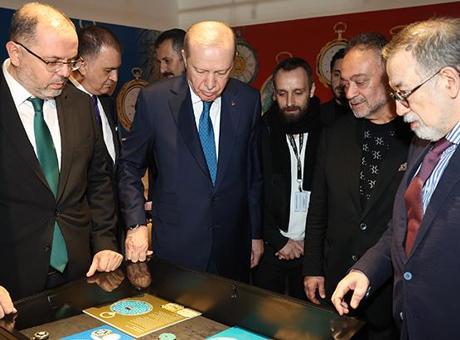Cumhurbaşkanı Erdoğan, 'Muhteşem Cep Saatleri Koleksiyonu' Sergisini Ziyaret Etti