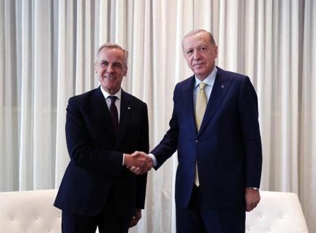 Cumhurbaşkanı Erdoğan, Kanada Başbakanı Carney ile İkili İlişkileri Görüşmek Üzere Bir Araya Geldi