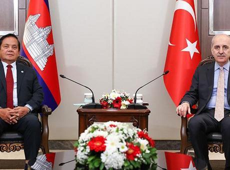 TBMM Başkanı Kurtulmuş, Kamboçya Heyetini Kabul Etti