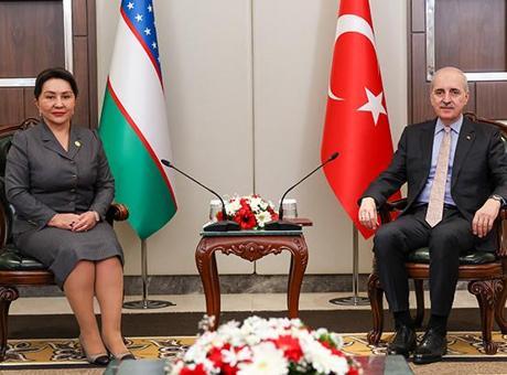 TBMM Başkanı Kurtulmuş, Özbekistan Senatosu Başkanı Narbaeva ile İşbirliği Protokolünü İmzaladı