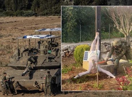 Lübnan'dan İsrail Askerine Tepki: İsa Heykelinin Parçalanması Kınandı