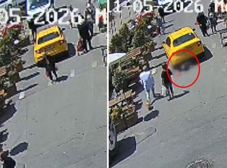 Şişli'de Taksinin Altında Kalan Yaşlı Kadın Mucizeyle Kurtarıldı