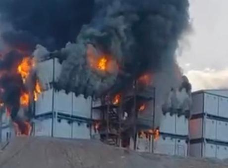 Kahramanmaraş'taki Şantiye Yangınında 1 Ölü, 6 Yaralı