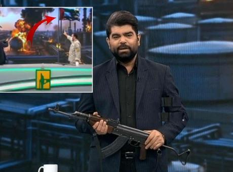 İran Televizyonunda Şok Anlar: Canlı Yayında BAE Bayrağına Silah Sıkıldı