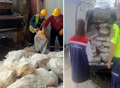 Tekirdağ'da Durdurulan Minibüsten 1.2 Ton Kayıt Dışı Sakatat Çıktı
